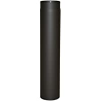 Los mejores  - Kamino - Flam – Tubo para chimenea y estufa de leña- Conducto de humos- Tubo vitrificado- EN 1856 – 2- Negro- Ø 120 mm…